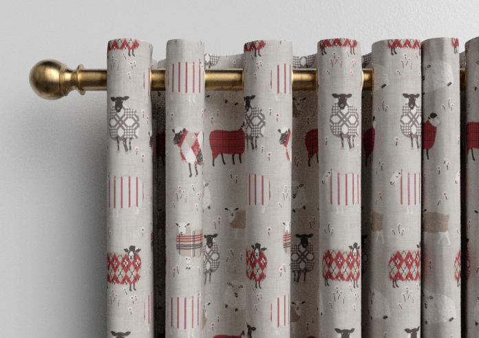 Baa Baa, Peony - Made to Measure Curtains - Image 12